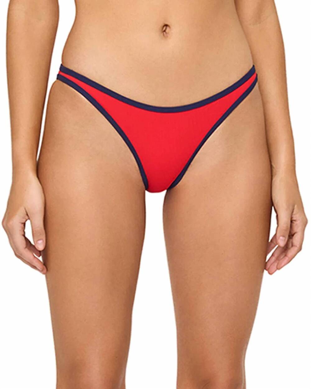 NEW L*SPACE suzi classic bikini bottom in flame/midnight